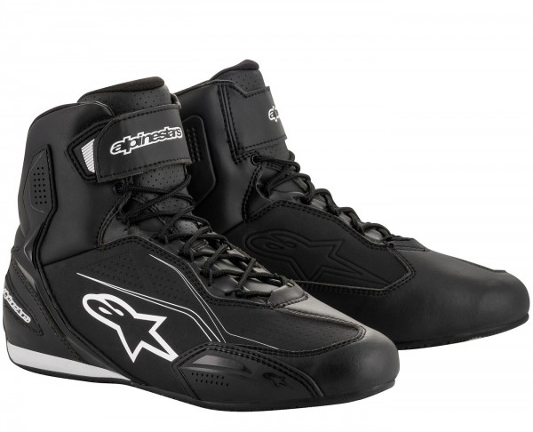 Alpinestars Faster 3 Schuhe, Schwarz-Weiß