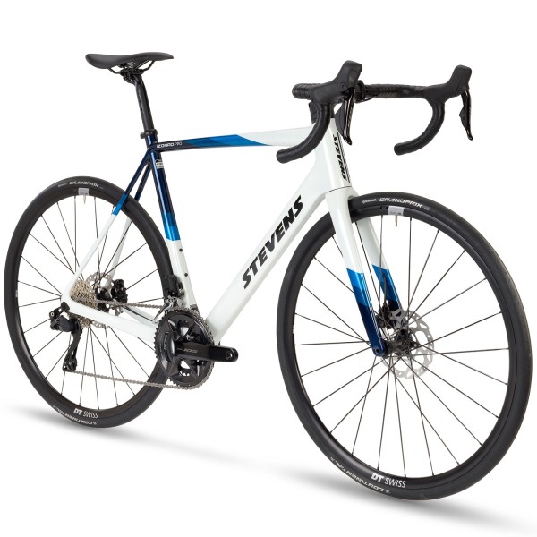 Stevens Izoard 105 Di2 Rennrad, Carrara White Blue