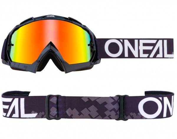 O'Neal B-10 Pixel Goggle, Schwarz-Weiß Radium