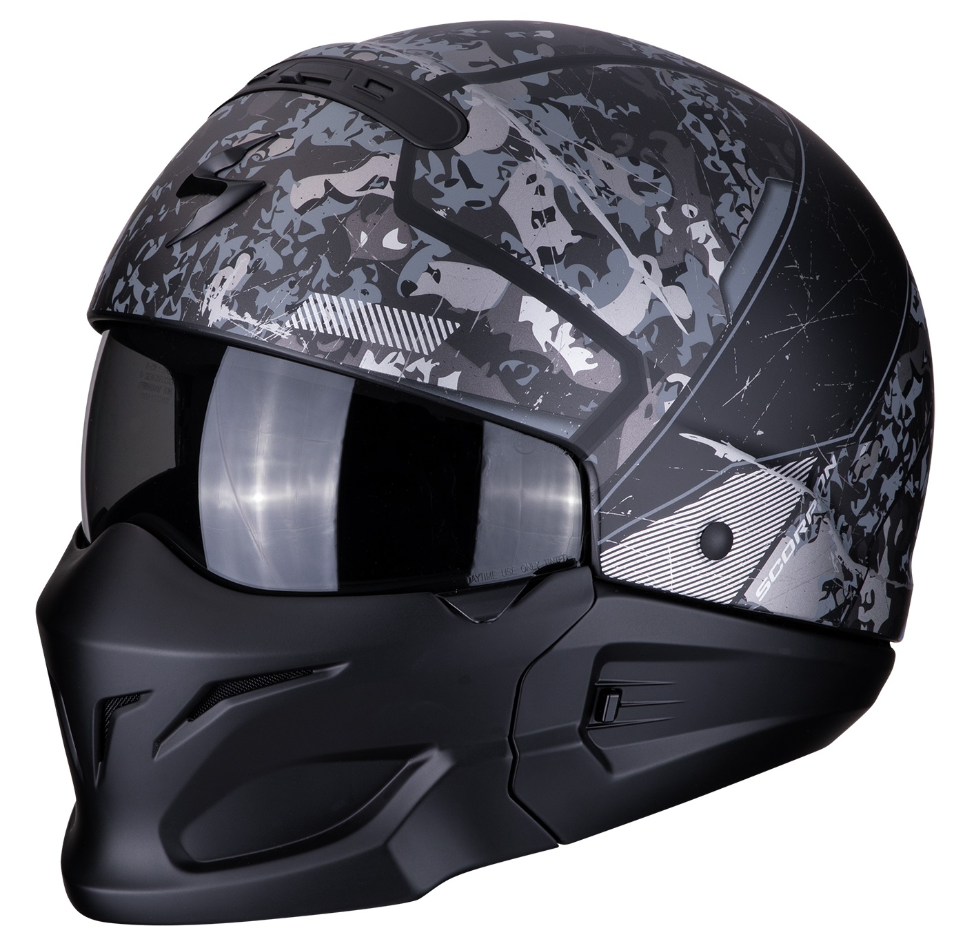 Scorpion Exo Combat OPEX MattSchwarzSilber Helm