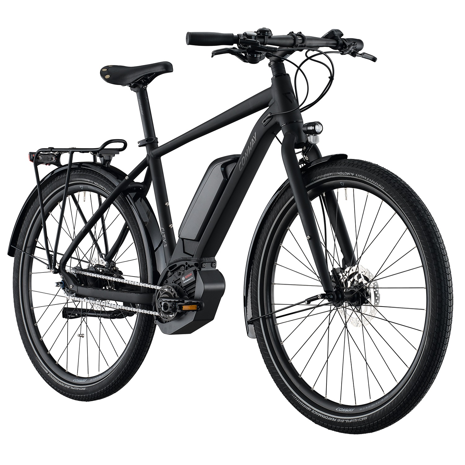 Conway eUrban City EBike 27,5" Schwarz matt 2019